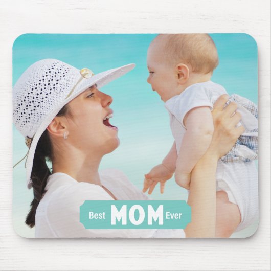 Personalisieren Sie Foto als beste Mama je | Mutte Mousepad (Vorne)