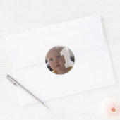 Personalisieren Sie Foto Baby One Year Sticker (Umschlag)