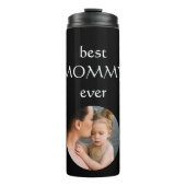Personalisieren Sie Foto Beste Mama für jeden glüc Thermosbecher (Vorderseite)