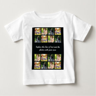 Personalisieren Sie Foto-Collage und Text-Baby-T - Baby T-shirt
