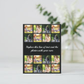 Personalisieren Sie Foto-Collage und Texteinladung Einladung (Stehend Vorderseite)