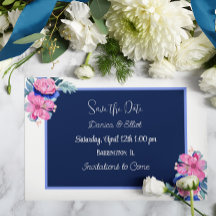 Personalisieren Sie Foto Floral Wedding Save the D