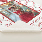 Personalisieren Sie Foto frohe Weihnachten Sherpadecke (3/4)