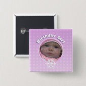 Personalisieren Sie Foto Geburtstagskarte Winter O Button (Vorne & Hinten)
