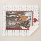 Personalisieren Sie Foto I-Liebe Sherpadecke (Vorderseite (Horizontal))