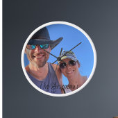 Personalisieren Sie Foto Niedlichen Paar Uhr