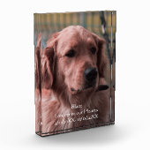 Personalisieren Sie Foto-Pet-Memorial Keepake Fotoblock (Links)