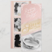 Personalisieren Sie Foto Save the Date-Karte Date (Vorne/Hinten)