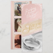 Personalisieren Sie Foto Save the Date-Karte Date (Vorne/Hinten)