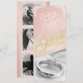 Personalisieren Sie Foto Save the Date-Karte Date (Vorne/Hinten)