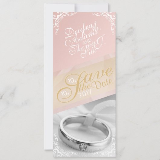 Personalisieren Sie Foto Save the Date-Karte Save The Date (Vorderseite)