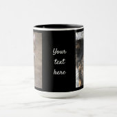 Personalisieren Sie FOTO & TEXT-Blackcoffee-Gesche Tasse (Zentrum)
