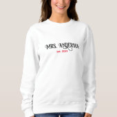 Personalisieren Sie Frau [Ihr Name] Sweatshirt, Fi Sweatshirt (Vorderseite)