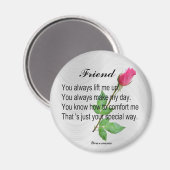 PERSONALISIEREN SIE FREUNDE - MAGNET (Vorderseite/Rückseite)