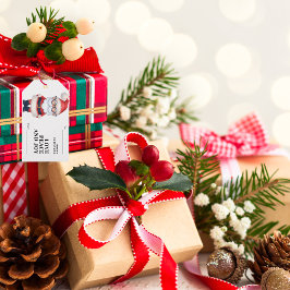 Personalisieren Sie frohe Weihnachten Niedliche We Geschenkanhänger