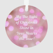 Personalisieren Sie frohe Weihnachten und Namen, N Ornament (Rückseite)