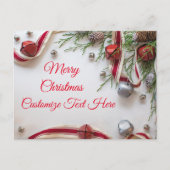 Personalisieren Sie fröhliche Weihnachtskarten Postkarte (Vorderseite)