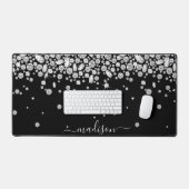 Personalisieren Sie funkelnde White Diamond Juwele Schreibtischunterlage (Tastatur & Maus)