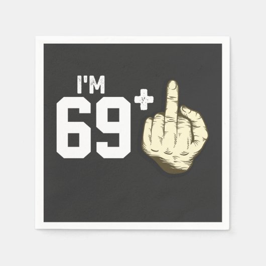 Personalisieren Sie Funny Finger Costume Geburtsta Serviette (Vorderseite)