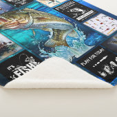 Personalisieren Sie Funny Fisherman's Fishing Love Sherpadecke (3/4)