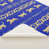 Personalisieren Sie "Furry Little Christmas" Blank Sherpadecke (3/4)