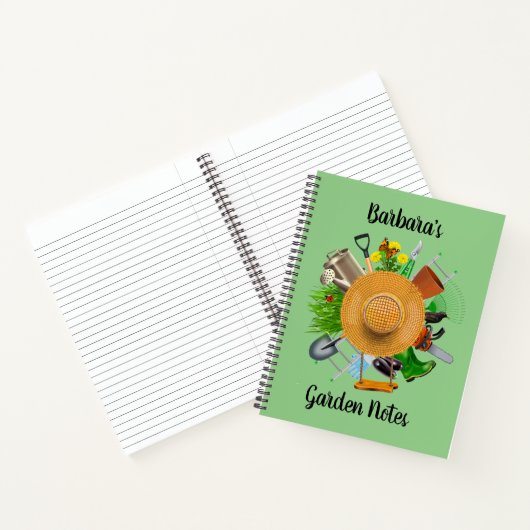 Personalisieren Sie Gardeners Notebook Notizblock (Innenseite)