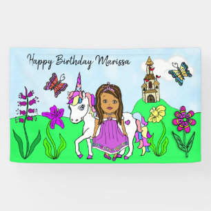 Personalisieren Sie Geburtstagsbanner Prinzessin u Banner