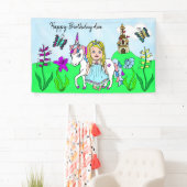 Personalisieren Sie Geburtstagsbanner Prinzessin u Banner (Insitu)