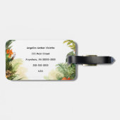 Personalisieren Sie Gepäckanhänger Leopard und Dsc (Rückseite horizontal)