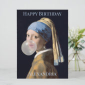 Personalisieren Sie Girl mit Perlmuttbläschen (Stehend Vorderseite)