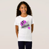 Personalisieren Sie Girls Cheer T - Shirt Niedlich (Vorne ganz)