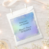 Personalisieren Sie Glitzer Blue Lila Gastgeschenk Geschenktütchen (Ausgeschnitten)