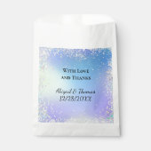 Personalisieren Sie Glitzer Blue Lila Gastgeschenk Geschenktütchen (Vorderseite)