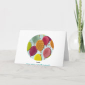 Personalisieren Sie glückliche Birthday Balloons Karte (Rückseite)