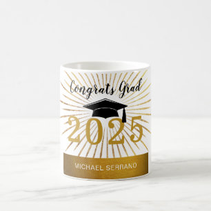 Personalisieren Sie Glückwunsch der Grand Gold Foi Kaffeetasse
