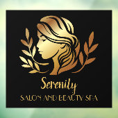 Personalisieren Sie Gold Tint Salon und Wellness-C Fensteraufkleber (Blatt 3)