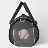 Personalisieren Sie Grau Schwarzer Baseball Duffle Bag (Rechts)