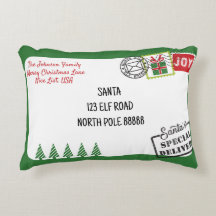 Personalisieren Sie Green Santa Letter Christmas