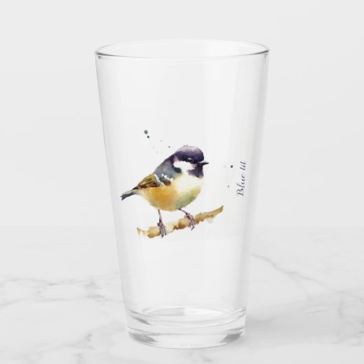 Personalisieren Sie große Tumbler - Bluetit (Vorderseite)