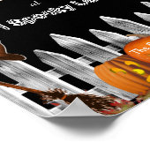 Personalisieren Sie Halloween Spooky Porch Doster Poster (Ecke)