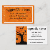 Personalisieren Sie Halloween Store Costume Shop Visitenkarte (Vorne/Hinten)