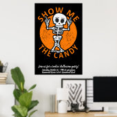 Personalisieren Sie Halloween Zeige mir das Candy Poster (Heimbüro)
