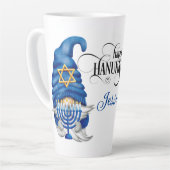 Personalisieren Sie Hanukkah Gnomes Milchtasse (Linke Ecke)