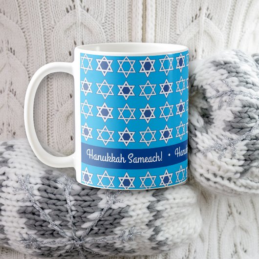 Personalisieren Sie Happy Hanukkah Grußveranstaltu Kaffeetasse