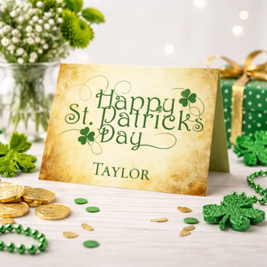 Personalisieren Sie Happy St Patricks Day Karte