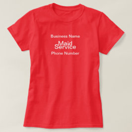 Personalisieren Sie Haushaltshilfe Unternehmer Red T-Shirt