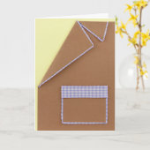 Personalisieren Sie hellbraun Geburtstagsblazer Karte (Gelbe Blume)