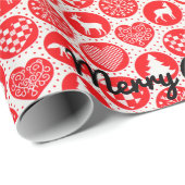 Personalisieren Sie HERZFOX CHRISTMAS TREM Geschenkpapier (Rolleneckpunkt)