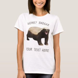 Personalisieren Sie Honey Badger Funny T - Shirt