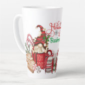 Personalisieren Sie Hot Coco Holiday Gnomes Latte Milchtasse (Linke Ecke)